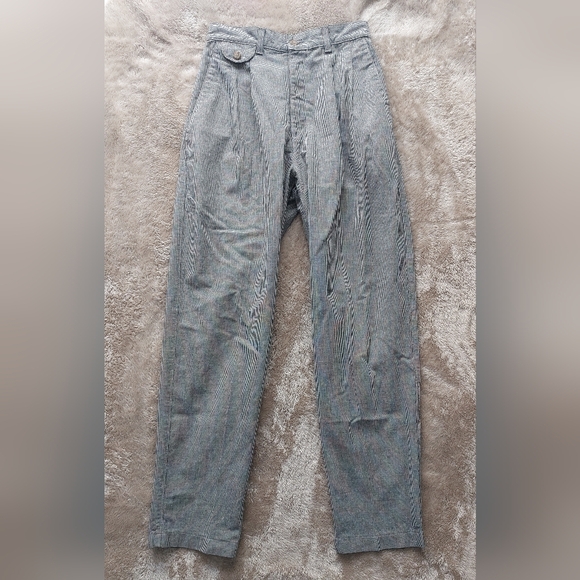 Lee Pants - Vtg 80s Lee Riders Women's USA Houndstooth Pleated High Waisted Pants | 26x29.5